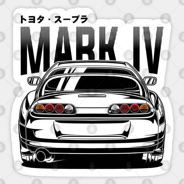 Toyota Supra Mk4 Sticker by idrdesign